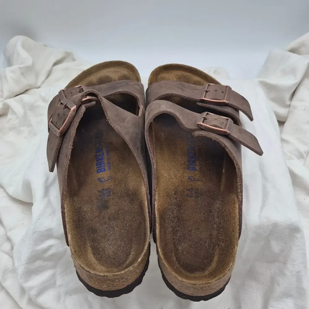 Birkenstock Arizona oiled Leather Brown Men's SZ EU 44 US 11-11.5